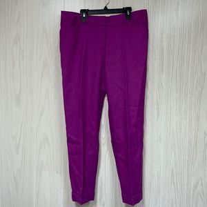 Ann Taylor Loft Purple Wool Cropped Pants